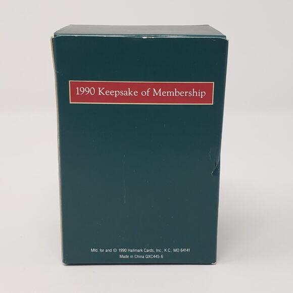 1990 Hallmark Club Hollow Keepsake Collectors Club Holiday Christmas Ornament - Picture 2 of 9